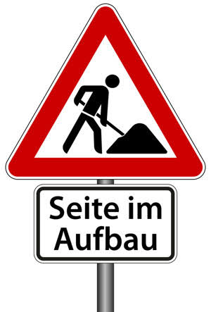 Baustelle- Seite im Aufbau